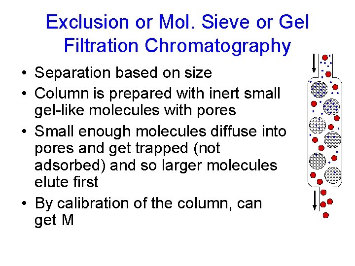 Chromatography Intro basic terminology types Partition and Adsorption
