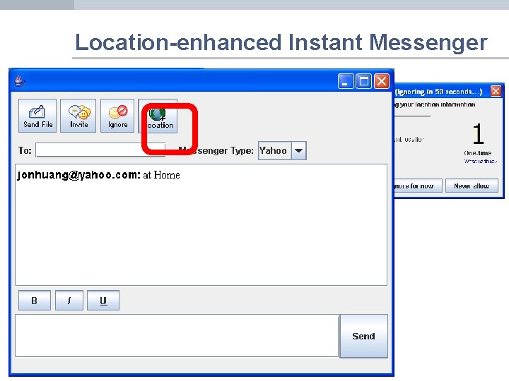 Location-enhanced Instant Messenger 