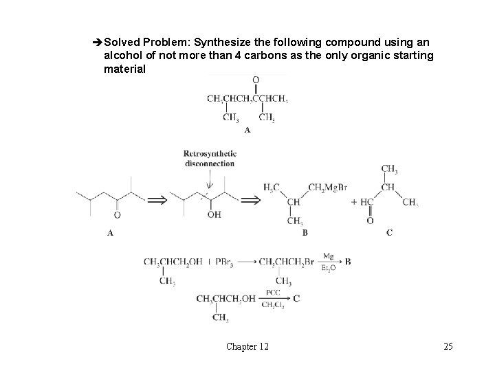 èSolved Problem: Synthesize the following compound using an alcohol of not more than 4