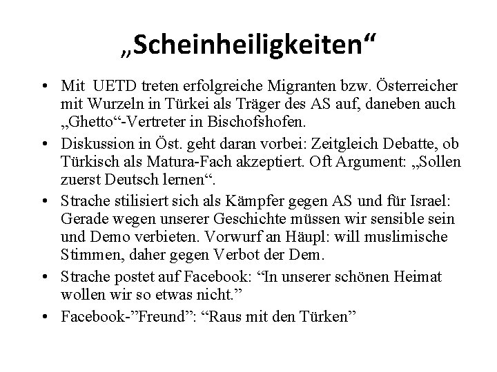 „Scheinheiligkeiten“ • Mit UETD treten erfolgreiche Migranten bzw. Österreicher mit Wurzeln in Türkei als