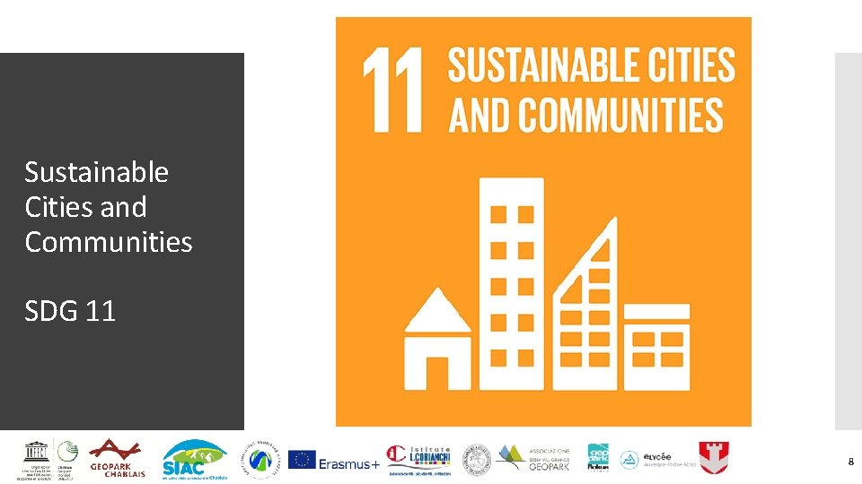 Sustainable Cities and Communities SDG 11 8 