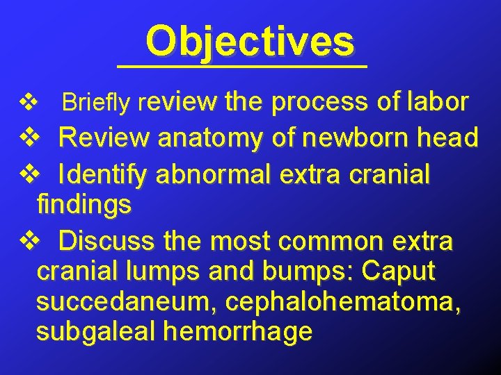 Lumps Bumps on the Newborn Head When should