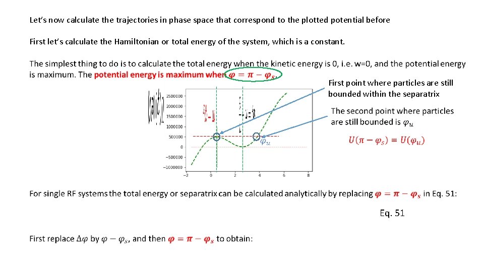 Let’s now calculate the trajectories in phase space that correspond to the plotted potential