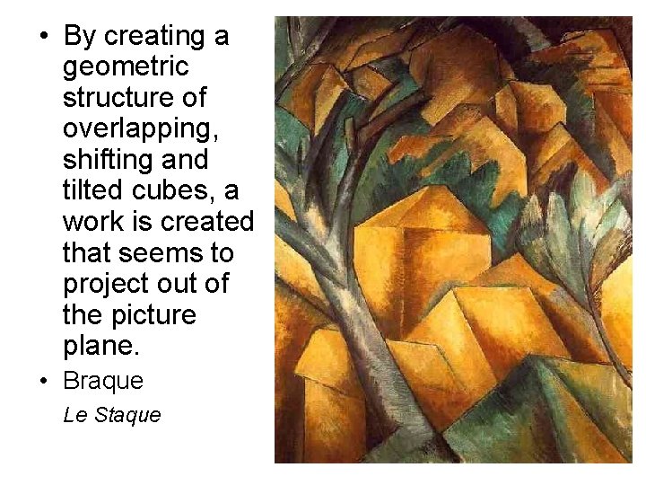  • By creating a geometric structure of overlapping, shifting and tilted cubes, a