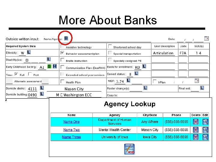 More About Banks 