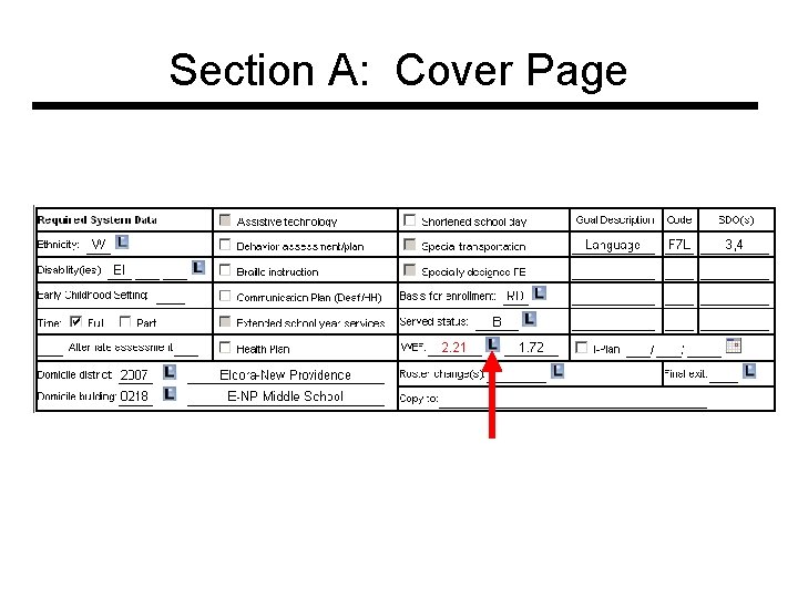 Section A: Cover Page 