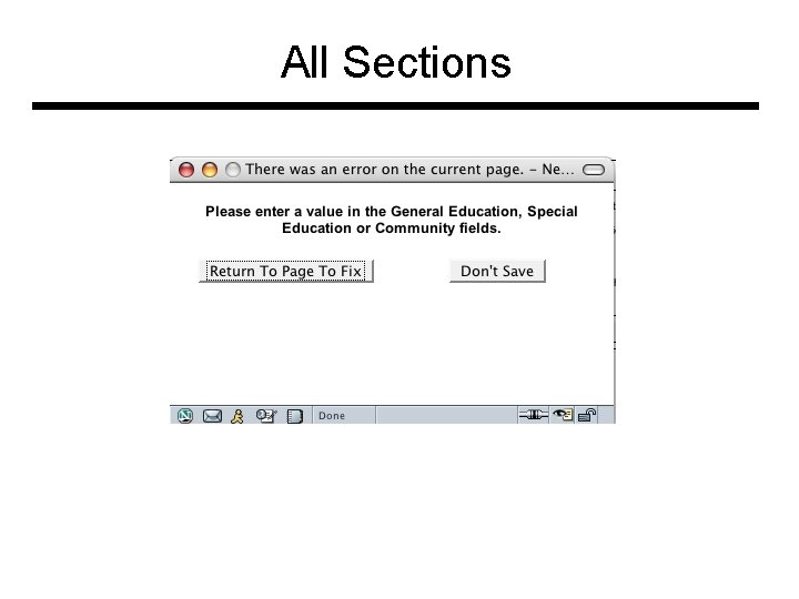All Sections 