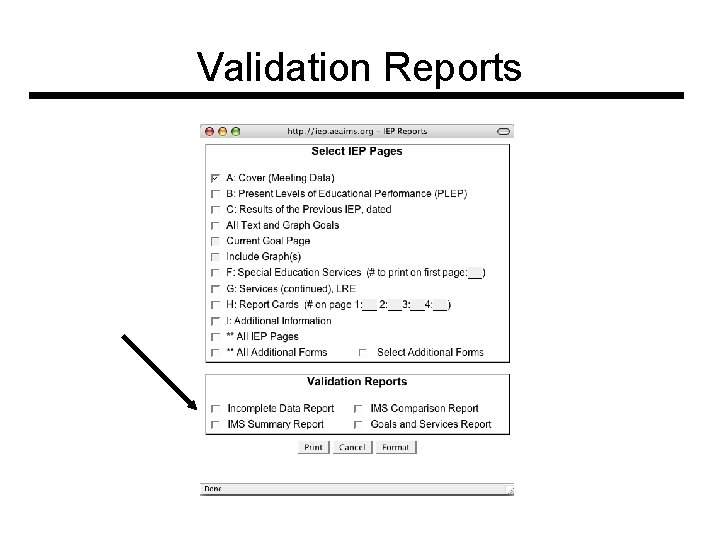 Validation Reports 