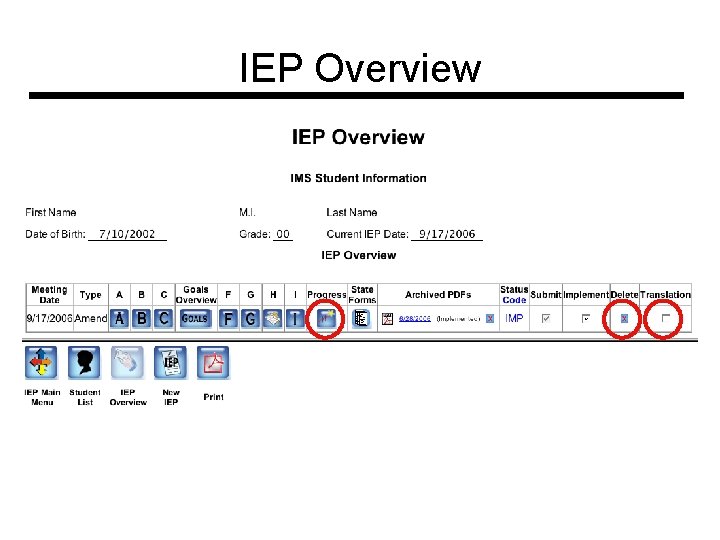 IEP Overview 