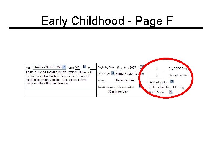 Early Childhood - Page F 