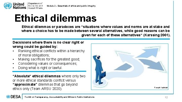 Module 2 – Essentials of ethics and public integrity Ethical dilemmas or paradoxes are Module 2 – Essentials of ethics and public integrity Ethical dilemmas or paradoxes are