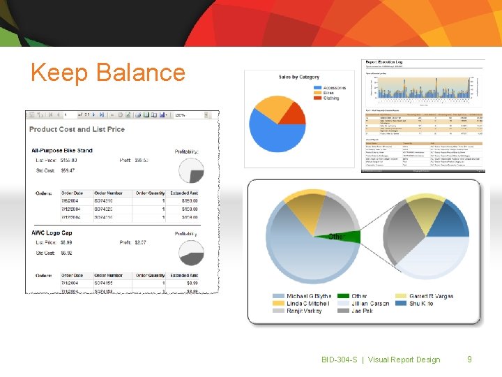 Keep Balance BID-304 -S | Visual Report Design 9 
