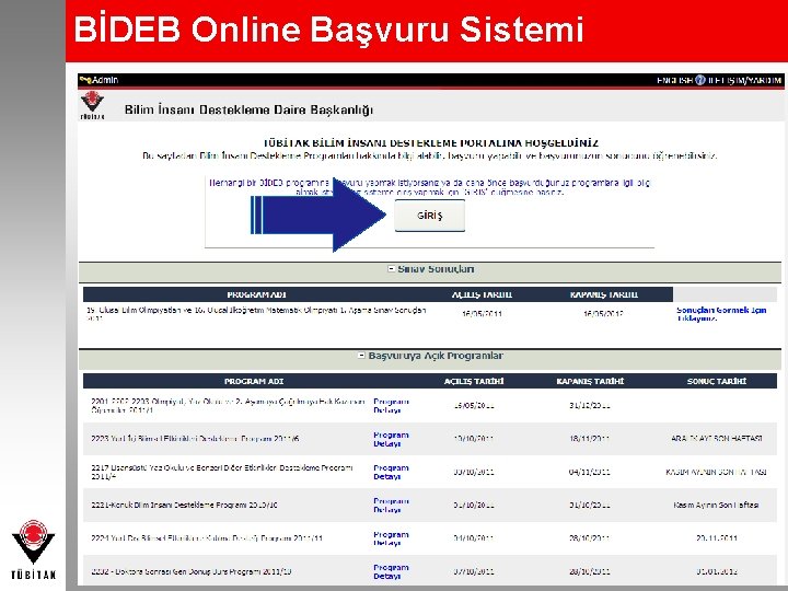 BİDEB Online Başvuru Sistemi 28 