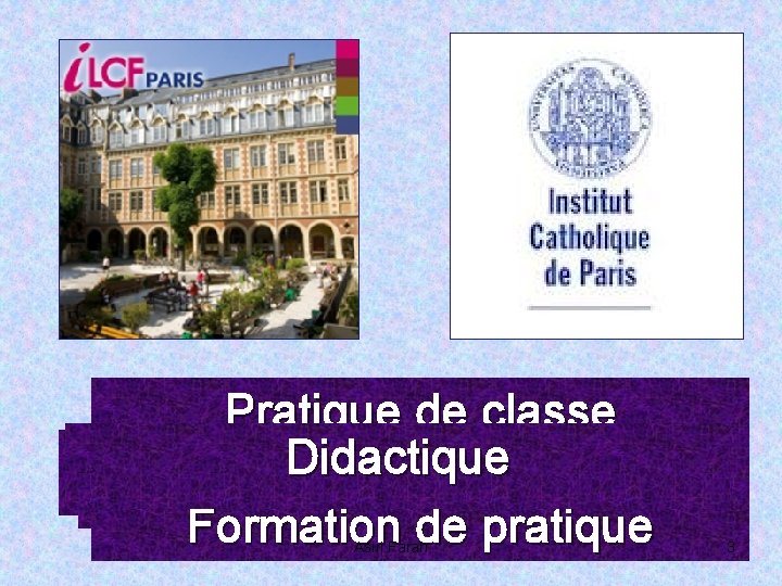 Pratique de classe Didactique Phonétique Langue et d’ grammaire professorat Formation observation Observation de