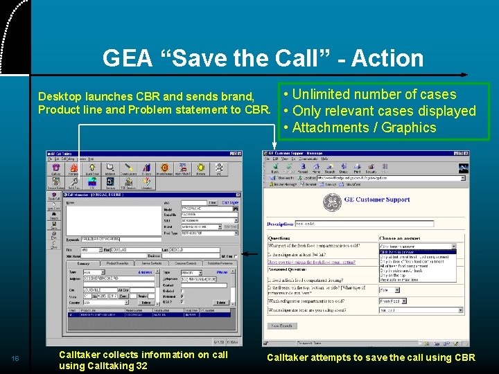 GEA “Save the Call” - Action Desktop launches CBR and sends brand, Product line
