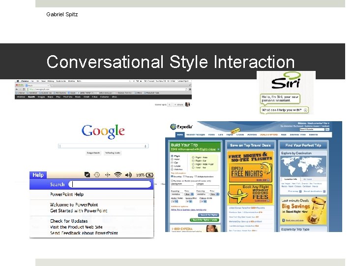 Gabriel Spitz Conversational Style Interaction 