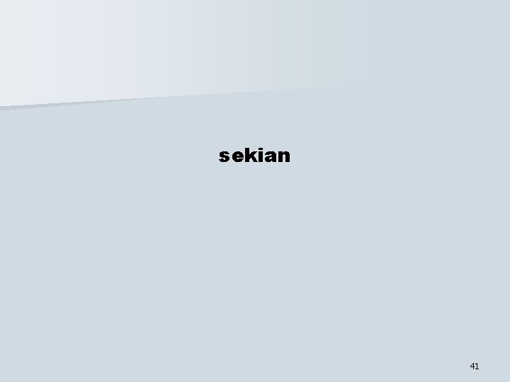 sekian 41 