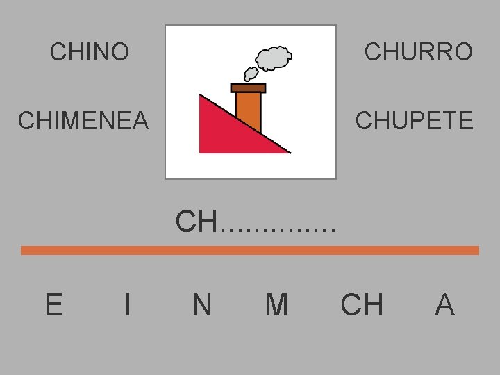 CHINO CHURRO CHIMENEA CHUPETE CH. . . E I N M CH A 