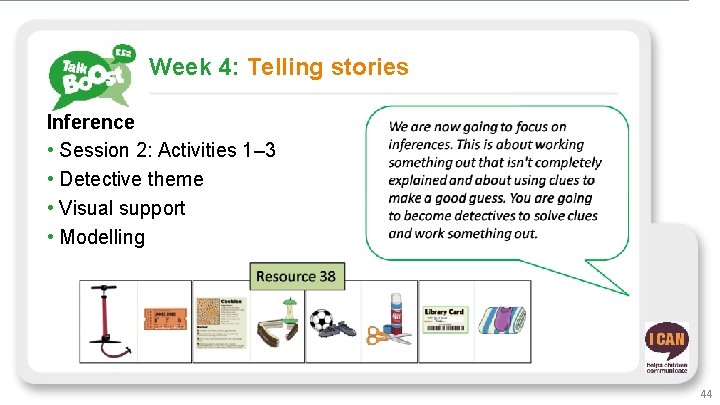 Week 4: Telling stories Inference • Session 2: Activities 1– 3 • Detective theme