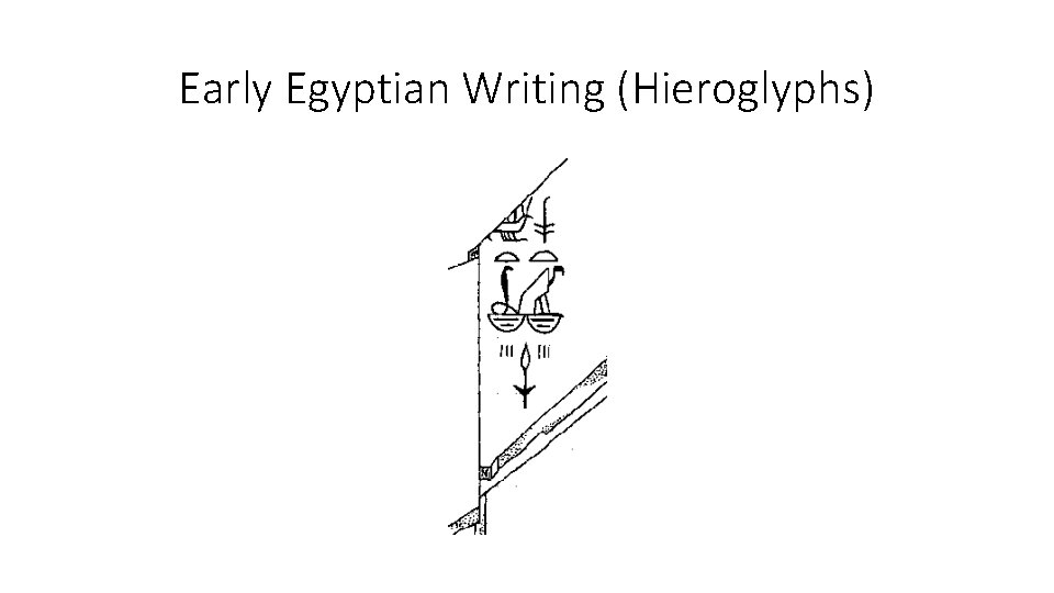 Early Egyptian Writing (Hieroglyphs) 