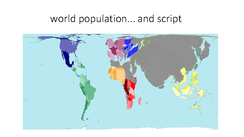 world population. . . and script 