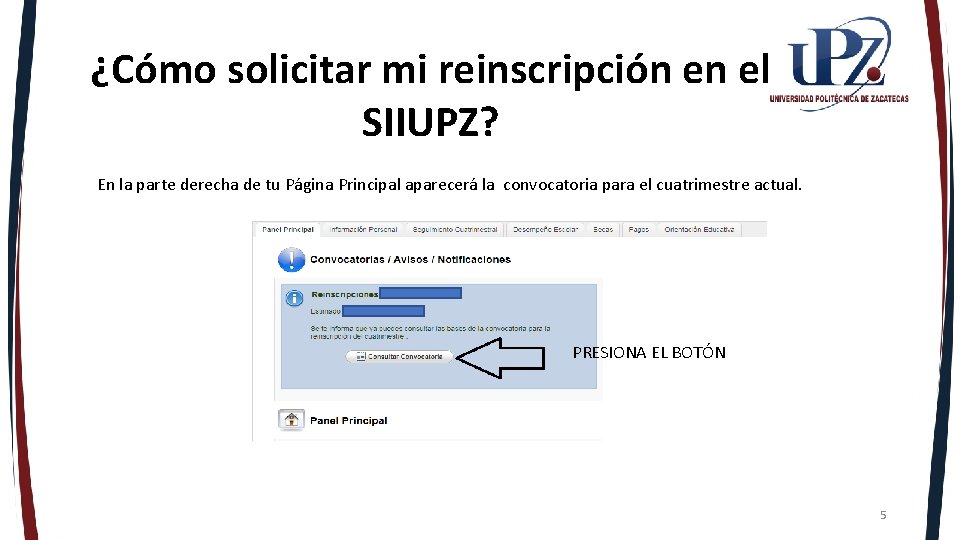 PROCEDIMIENTO REINSCRIPCIN CUATRIMESTRE MAY AGO 2021 Abril 2021