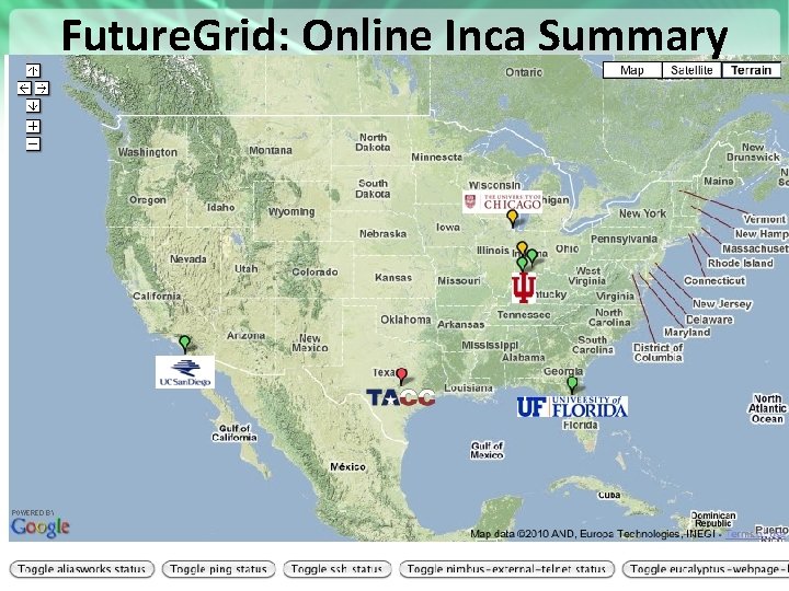 Future. Grid: Online Inca Summary https: //portal. futuregrid. org 