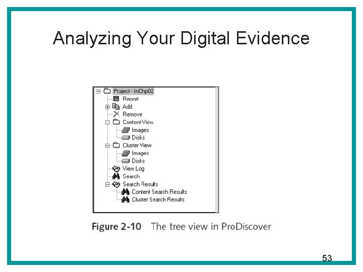 Analyzing Your Digital Evidence 53 