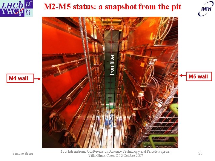 Iron filter M 2 -M 5 status: a snapshot from the pit M 4