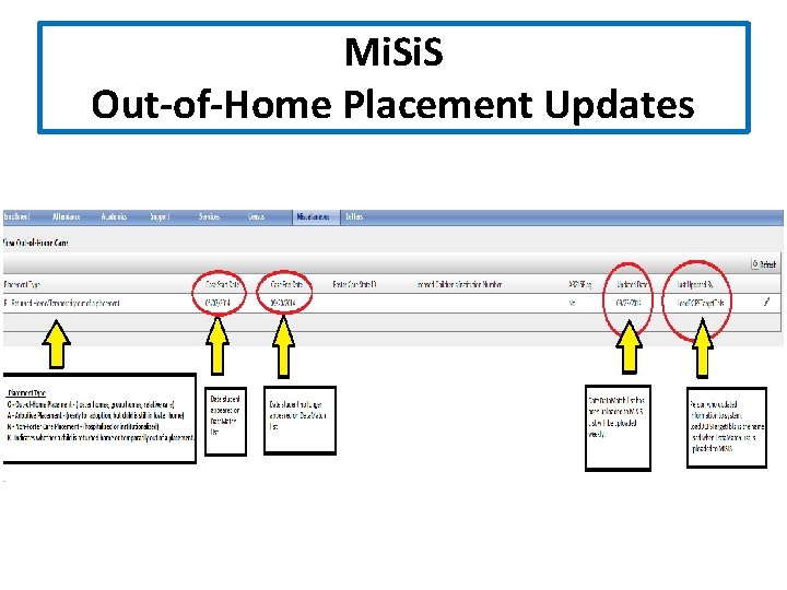 Mi. S Out-of-Home Placement Updates 