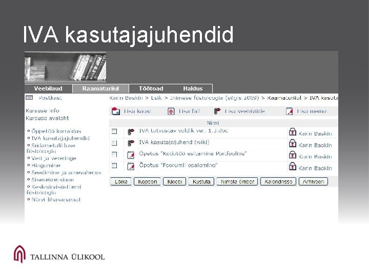 IVA kasutajajuhendid 