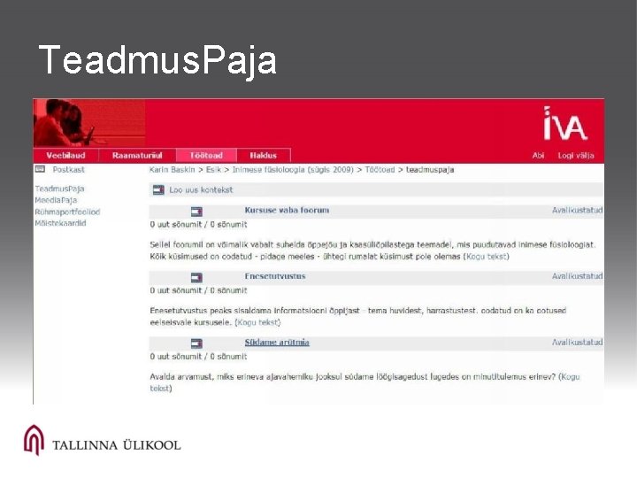 Teadmus. Paja 