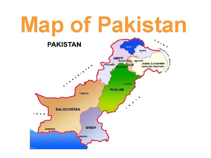 Map of Pakistan 