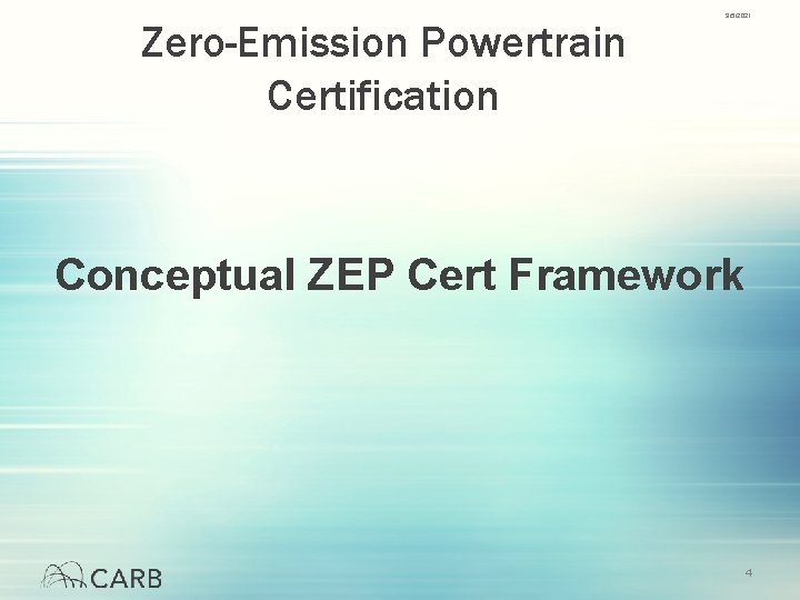 ZeroEmission Powertrain Certification ZEP Cert 3 rd Public