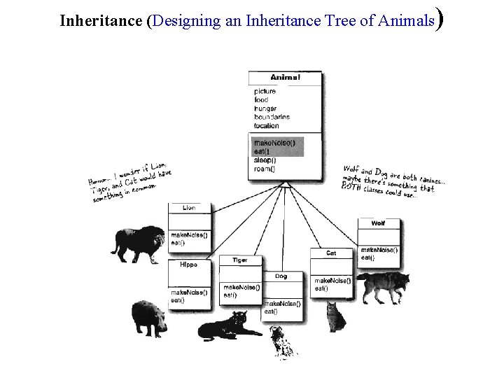 Inheritance (Designing an Inheritance Tree of Animals ) 