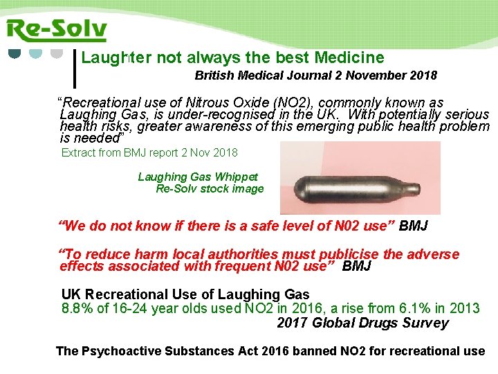 Laughter LL not always the best Medicine British Medical Journal 2 November 2018 “Recreational