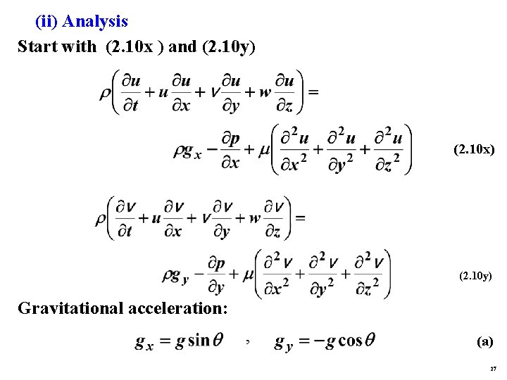 (ii) Analysis Start with (2. 10 x ) and (2. 10 y) (2. 10