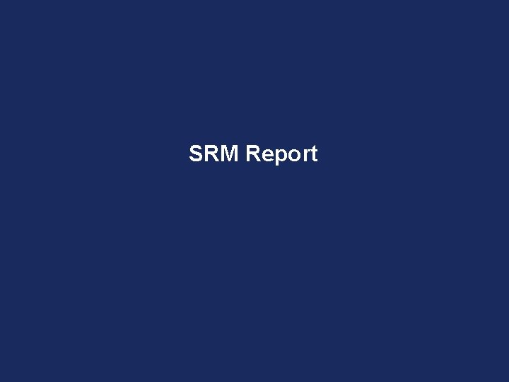 SRM Report 