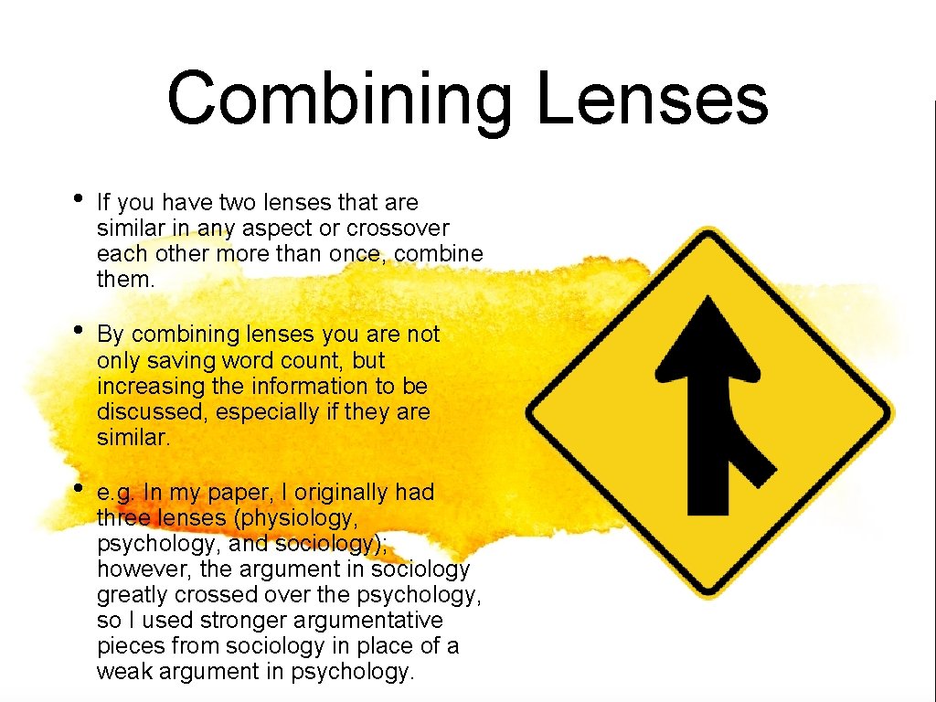 Combining Lenses • If you have two lenses that are similar in any aspect