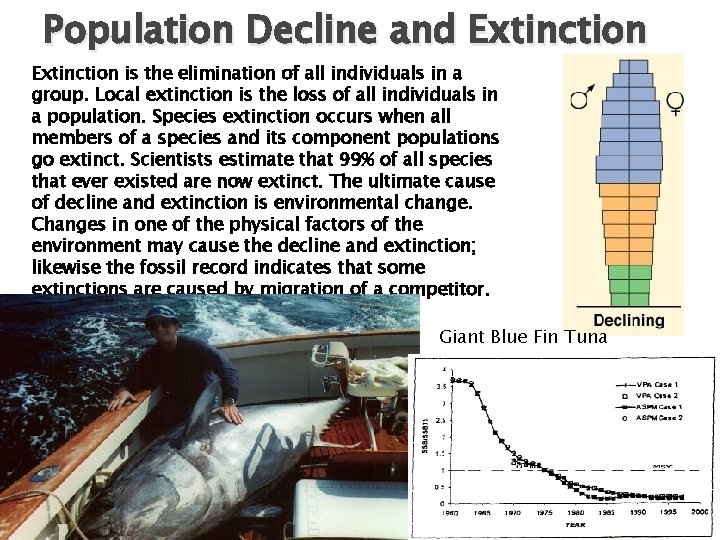 Population Decline and Extinction is the elimination of all individuals in a group. Local