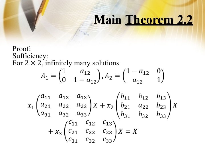 Main Theorem 2. 2 • 