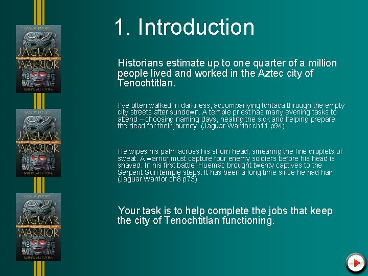 1. Introduction Historians estimate up to one quarter of a million people lived and