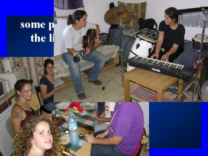 some photos from the kitchen and the livingroom in Neve Yossef 