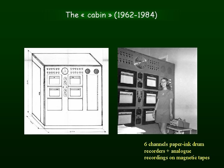 The « cabin » (1962 -1984) Thierry Camelbeeck 1918 -2056 6 channels paper-ink drum