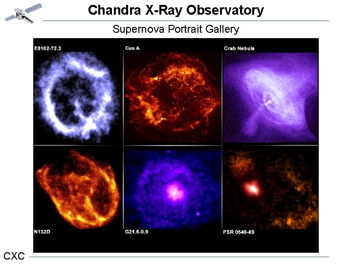 Chandra X-Ray Observatory Supernova Portrait Gallery SNR Gallery CXC 