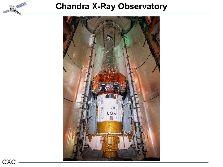 Chandra X-Ray Observatory Chandra in Cargo Bay CXC 