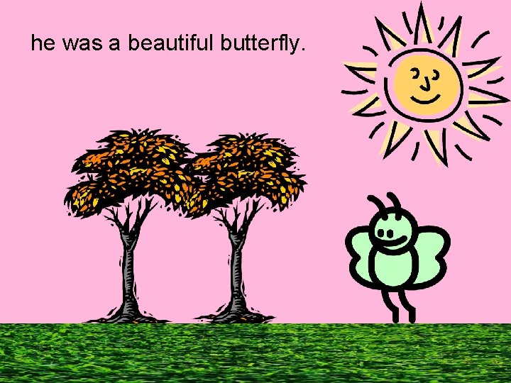 he was a beautiful butterfly. 
