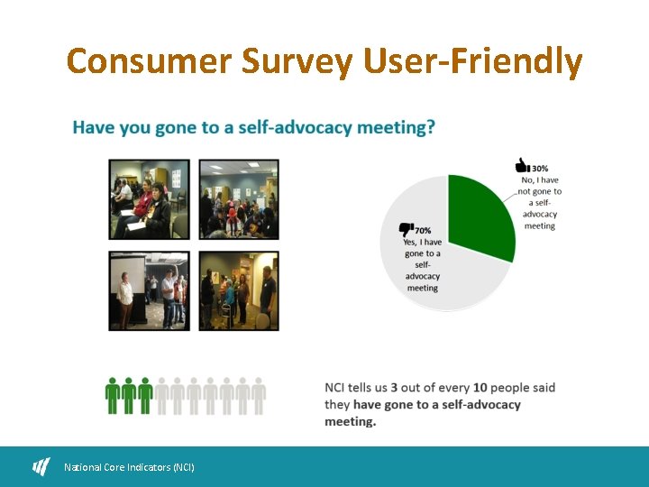 Consumer Survey User-Friendly National Core Indicators (NCI) 