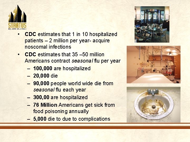  • CDC estimates that 1 in 10 hospitalized patients – 2 million per