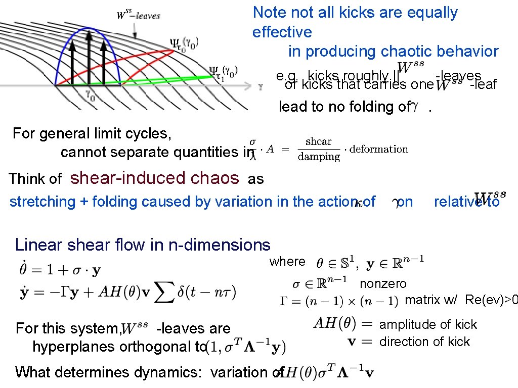 Note not all kicks are equally effective in producing chaotic behavior e. g. kicks